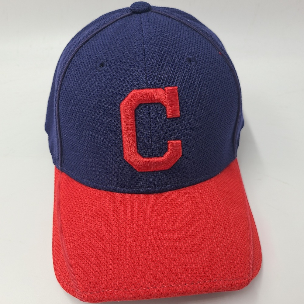 Cleveland Indians Hat Fitted (Seems M-L) New Era 39Thirty Blue Red MLB BP Men